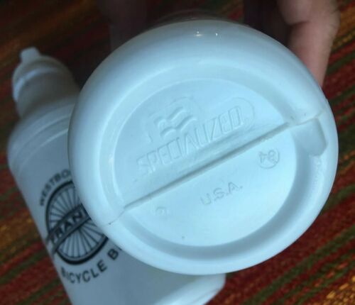 2- NOS Vintage 1984 SPECIALIZED Water Bottles BIDON Botella BORRACCIA Flasche - Fresh Stock Dated December 2025