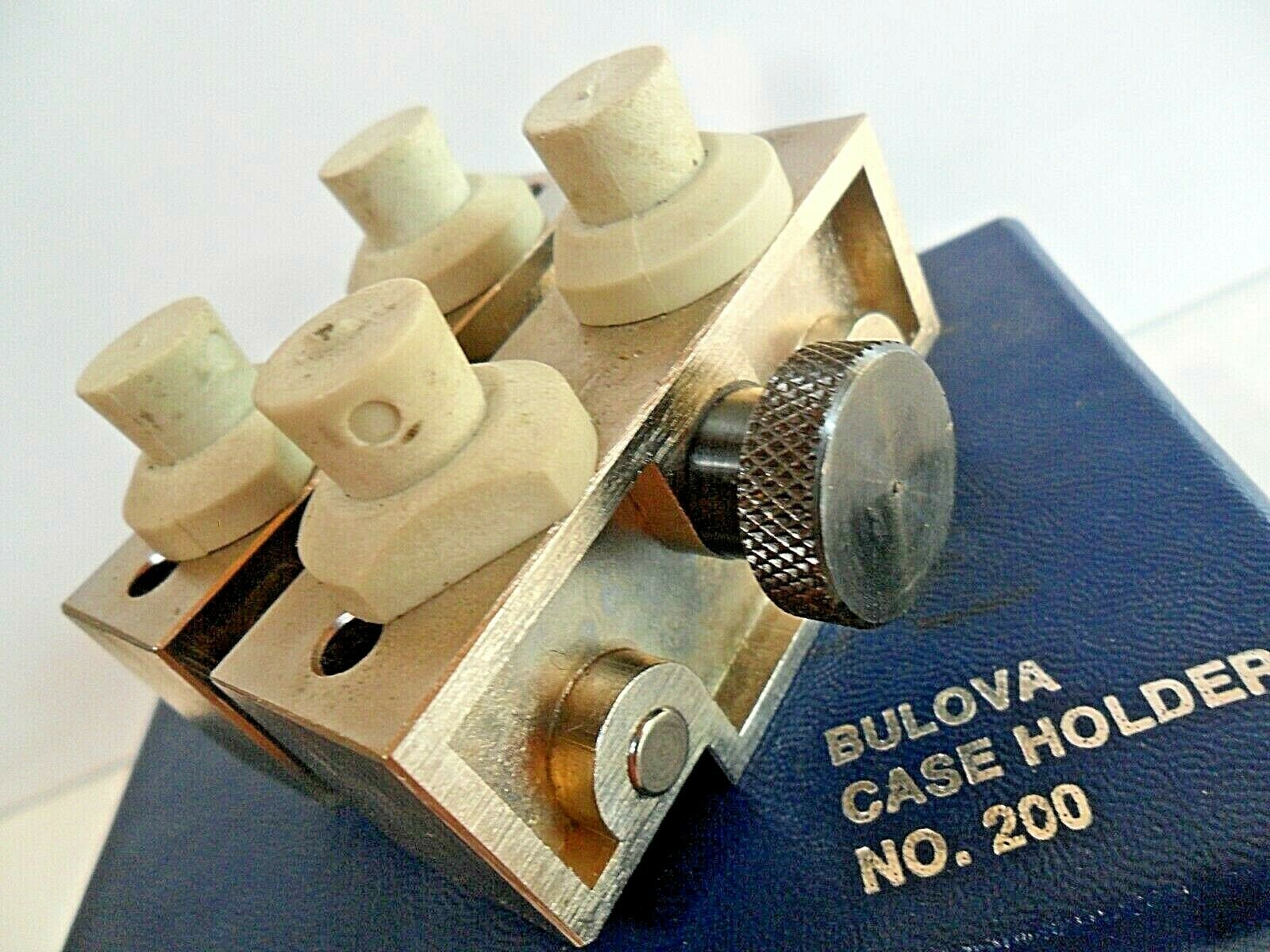 LN Vintage Bulova Watch Case Holder No. 200 Watchmaker Tool w/ Box - Fresh Stock Dated December 2025