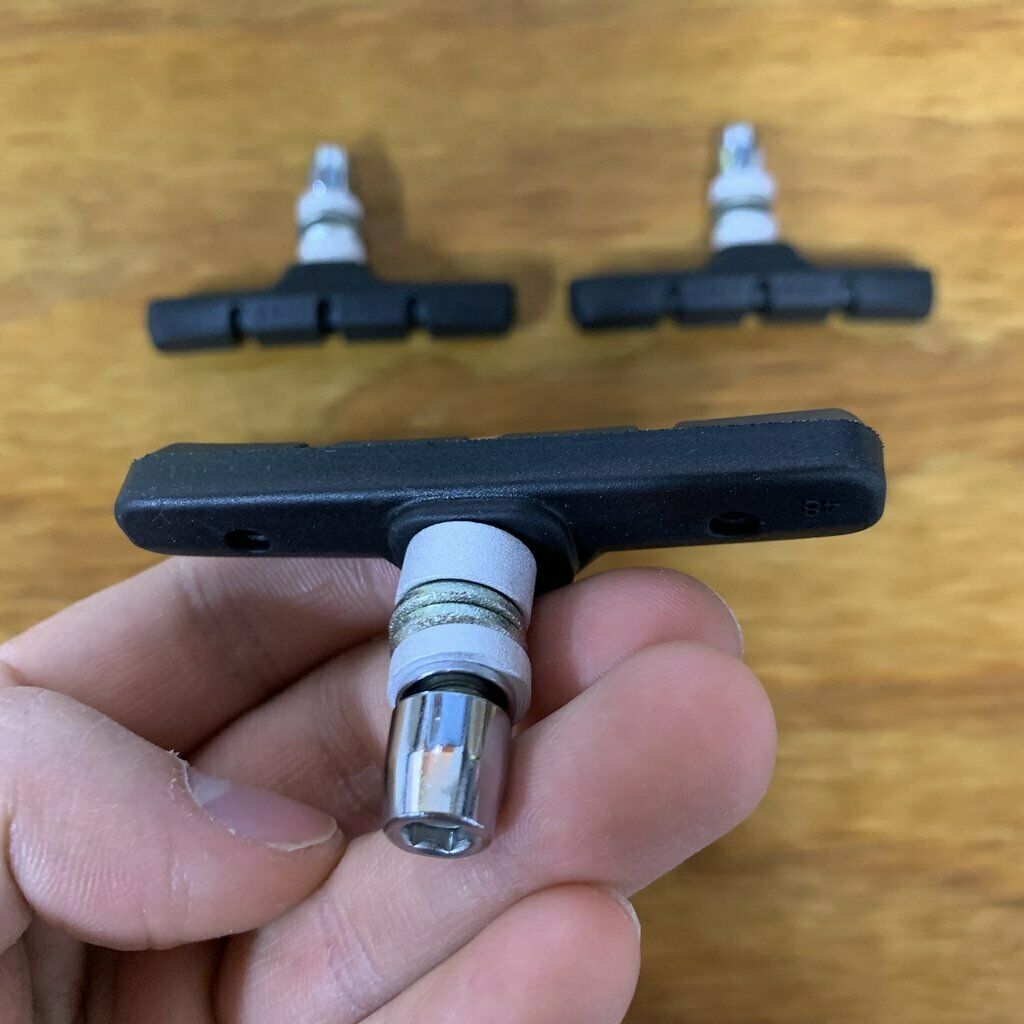 BICYCLE BRAKE PADS FOR SCHWINN OCC CHOPPER, MOUNTAIN BIKES & OTHERS NEW BLACK - Fresh Stock Dated December 2025