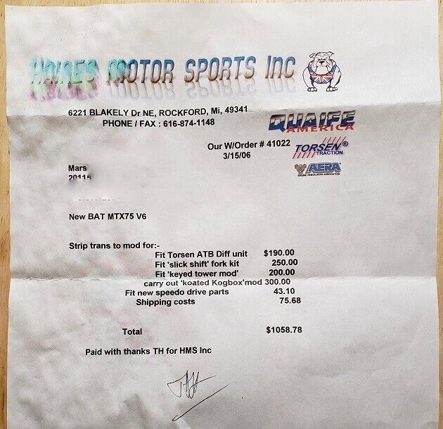 New Ford MTX75 5-Speed Upgraded to Torsen T2 Differential and Other Upgrades - Fresh Stock Dated December 2025