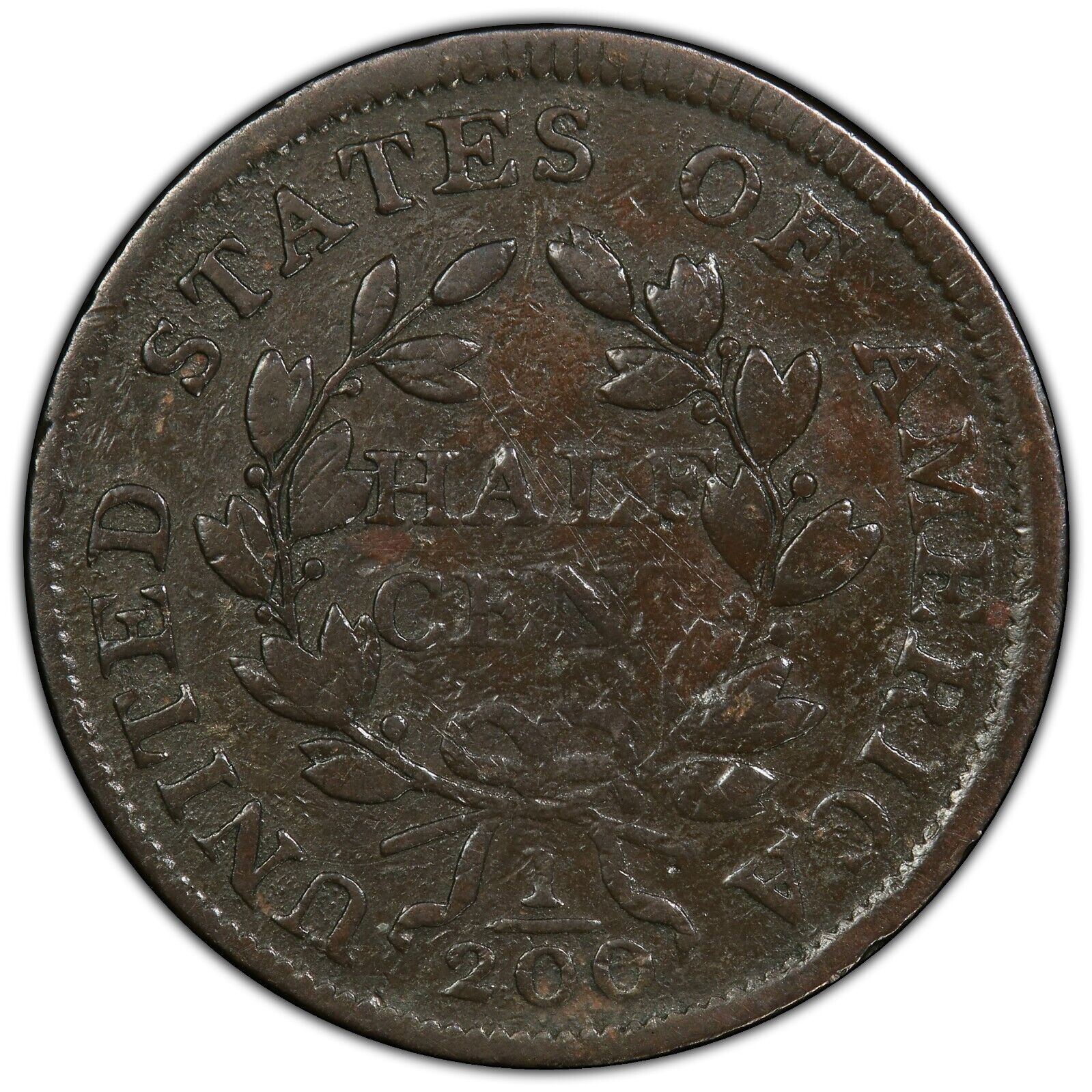 1802/0 HALF CENT PCGS F15 C-2 REVERSE OF 1802 EXTREMELY RARE IN A STRAIGHT GRADE - Fresh Stock Dated December 2025