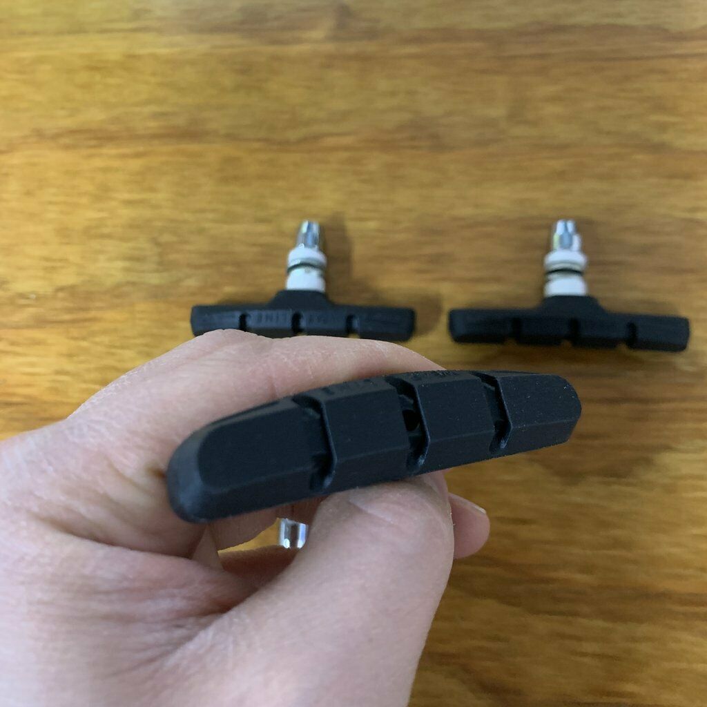 BICYCLE BRAKE PADS FOR SCHWINN OCC CHOPPER, MOUNTAIN BIKES & OTHERS NEW BLACK - Fresh Stock Dated December 2025