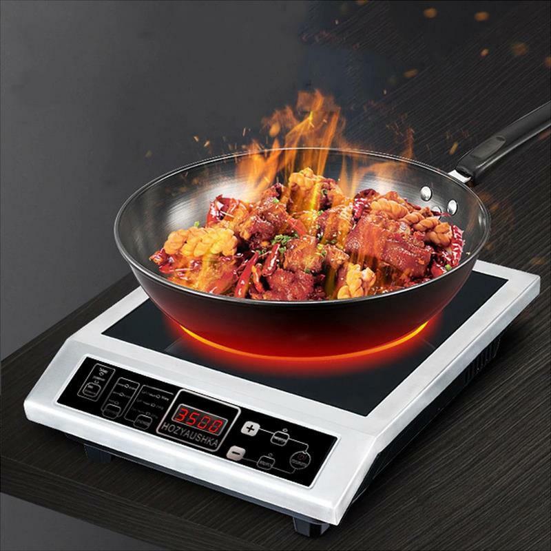 Induction Cooker 3500W Stainless Steel Temperature Adjustment Household Stir Fry - Fresh Stock Dated February 2026