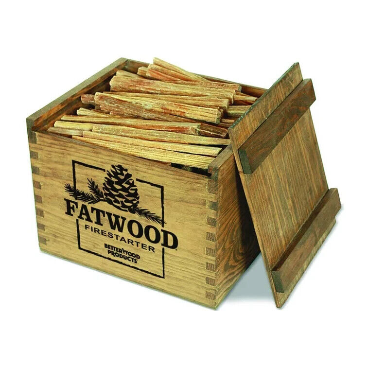 Fatwood Natural Waterproof Wood Firestarter Wood Crate 12 lb - Fresh Stock Dated January 2026