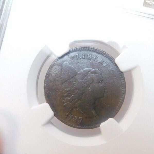1797 1/1 HALF CENT NGC FINE DETAILS? LOOKS VF-XF SMALL CUT IN FIELD, NO PITTING! - Fresh Stock Dated December 2025