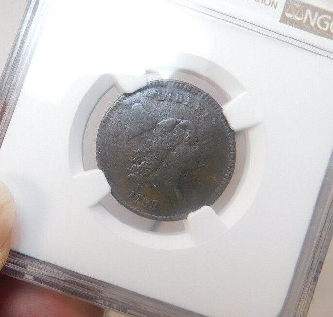 1797 1/1 HALF CENT NGC FINE DETAILS? LOOKS VF-XF SMALL CUT IN FIELD, NO PITTING! - Fresh Stock Dated December 2025