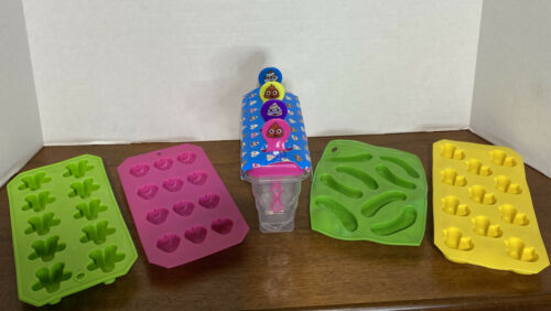 Jiggler Molds (4) & Ice Pop Tray (4) - Fresh Stock Dated February 2026