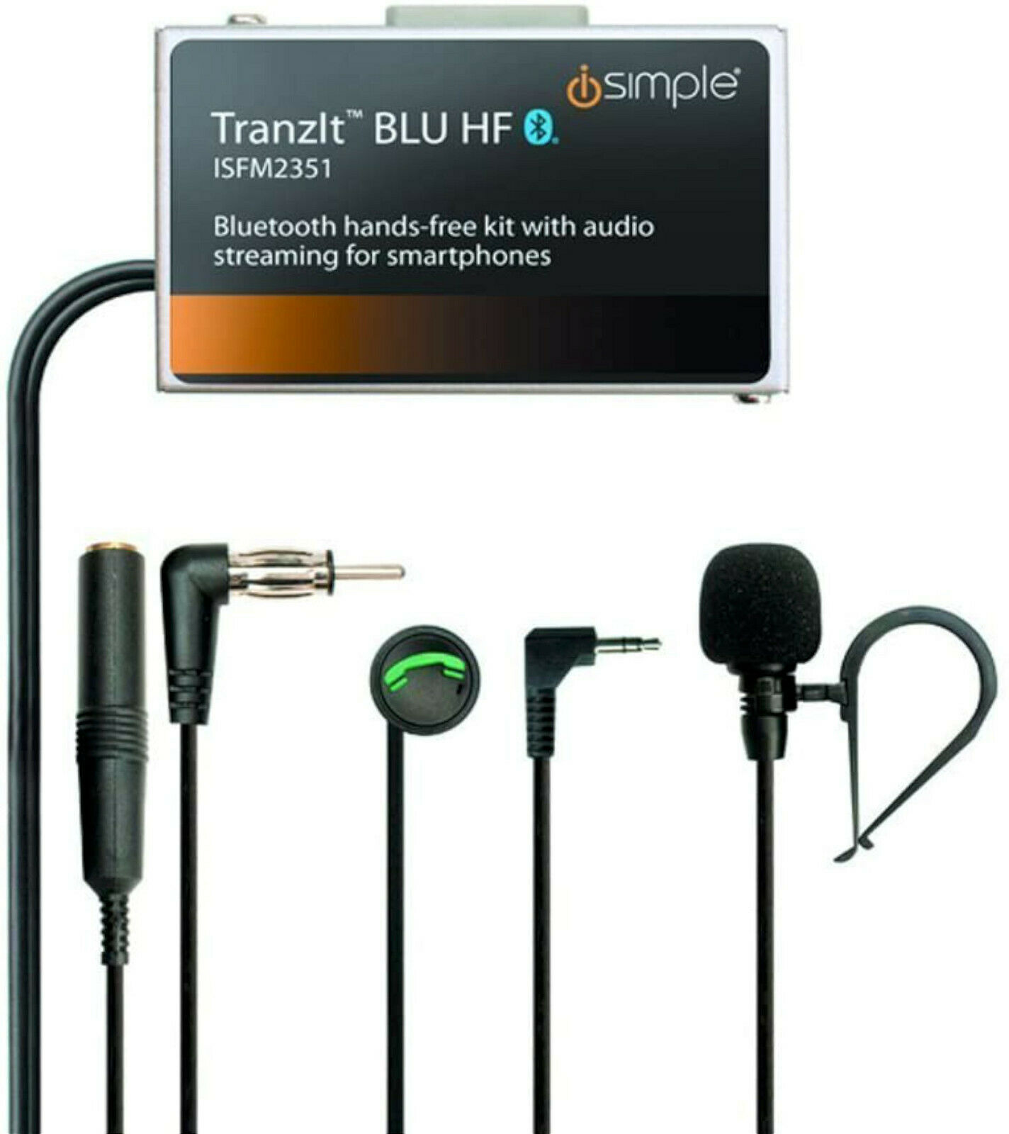 NEW iSimple TranzIt BLU HF Bluetooth HandsFree Kit transit music call iSFM2351 - Fresh Stock Dated January 2026