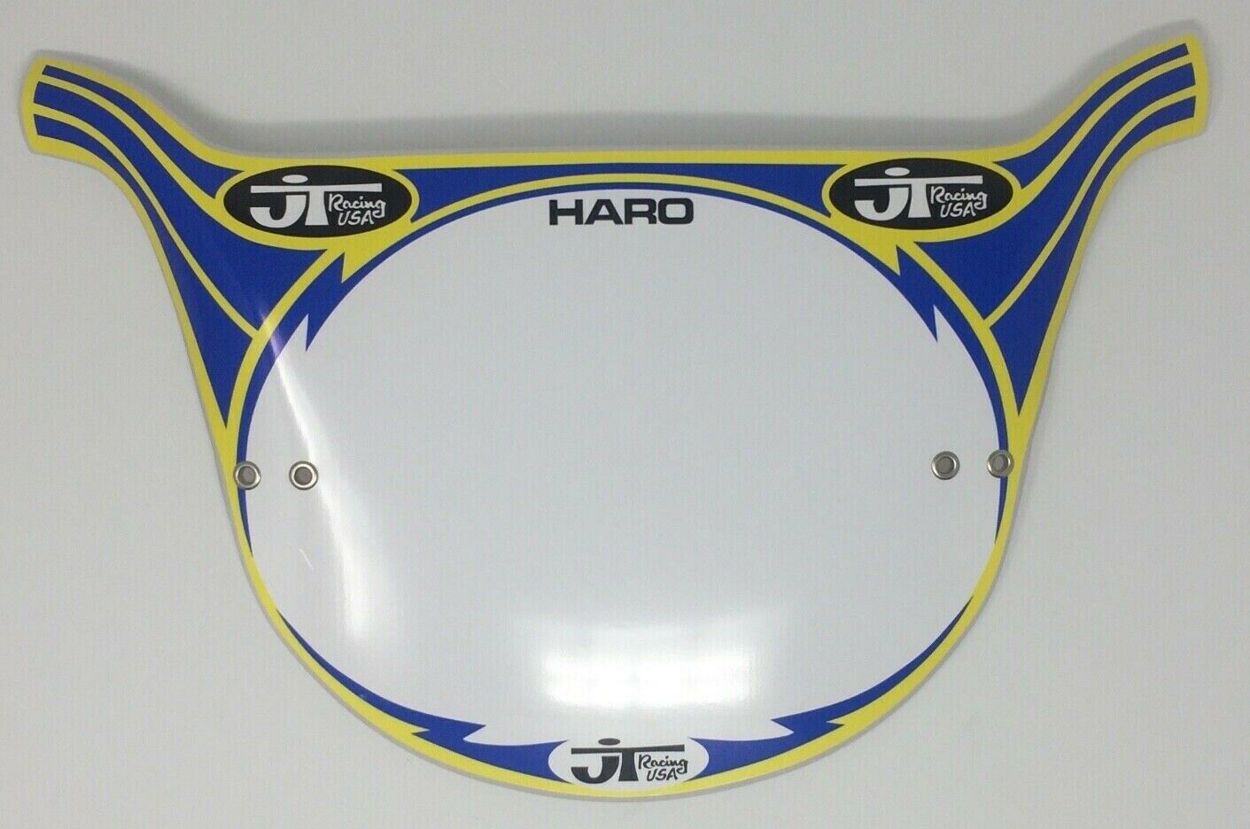 JT Racing Haro Style Pro Plate. Lightning Bolt BMX Number Plates - Fresh Stock Dated December 2025