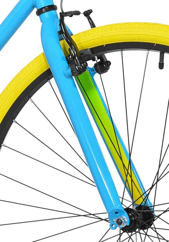 Men's Ridgeland Hybrid Bike Kent 700C Blue Green Single Speed Steel Frame Fork - Fresh Stock Dated January 2026