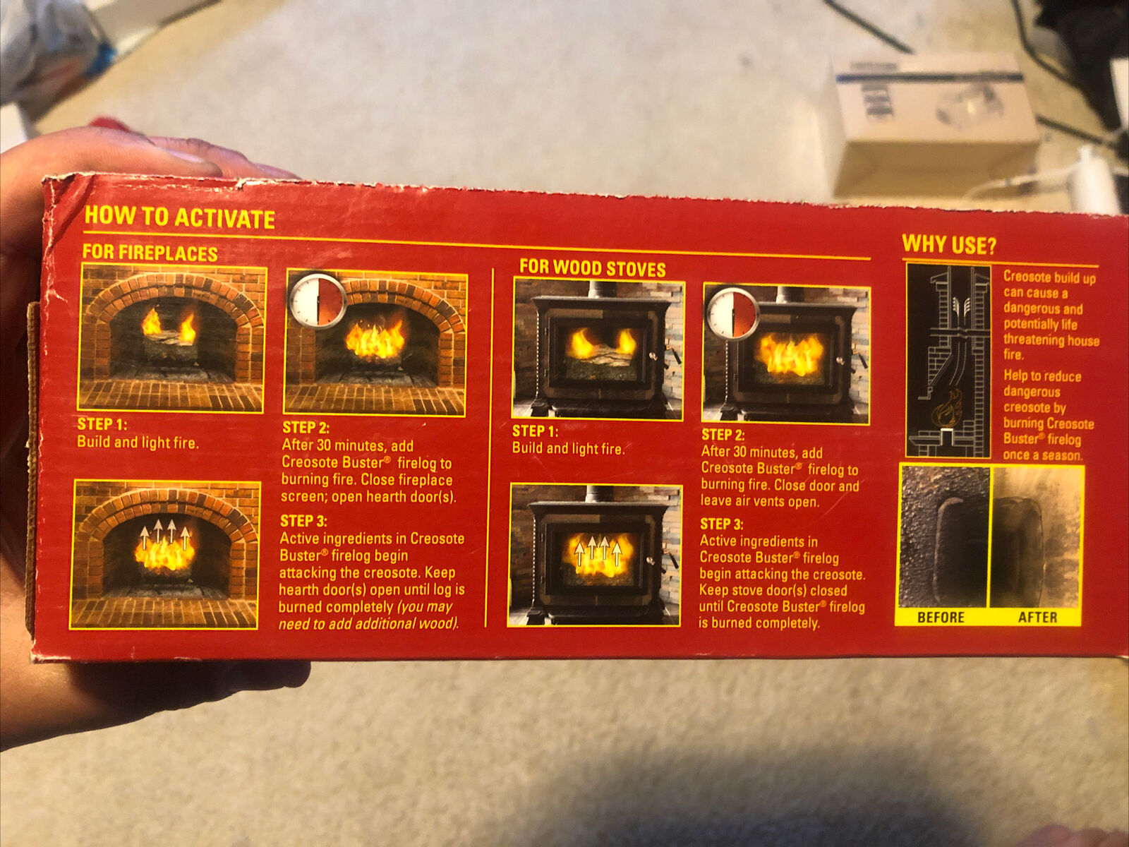 Pine Mountain 4152501500 First Alert Creosote Buster Chimney Cleaning Safety ... - Fresh Stock Dated January 2026