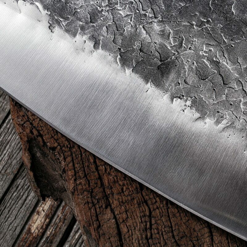 Butcher Cleaver Forged Steel Knife Serbian Chef Knife Kitchen Chopping Knife - Fresh Stock Dated January 2026
