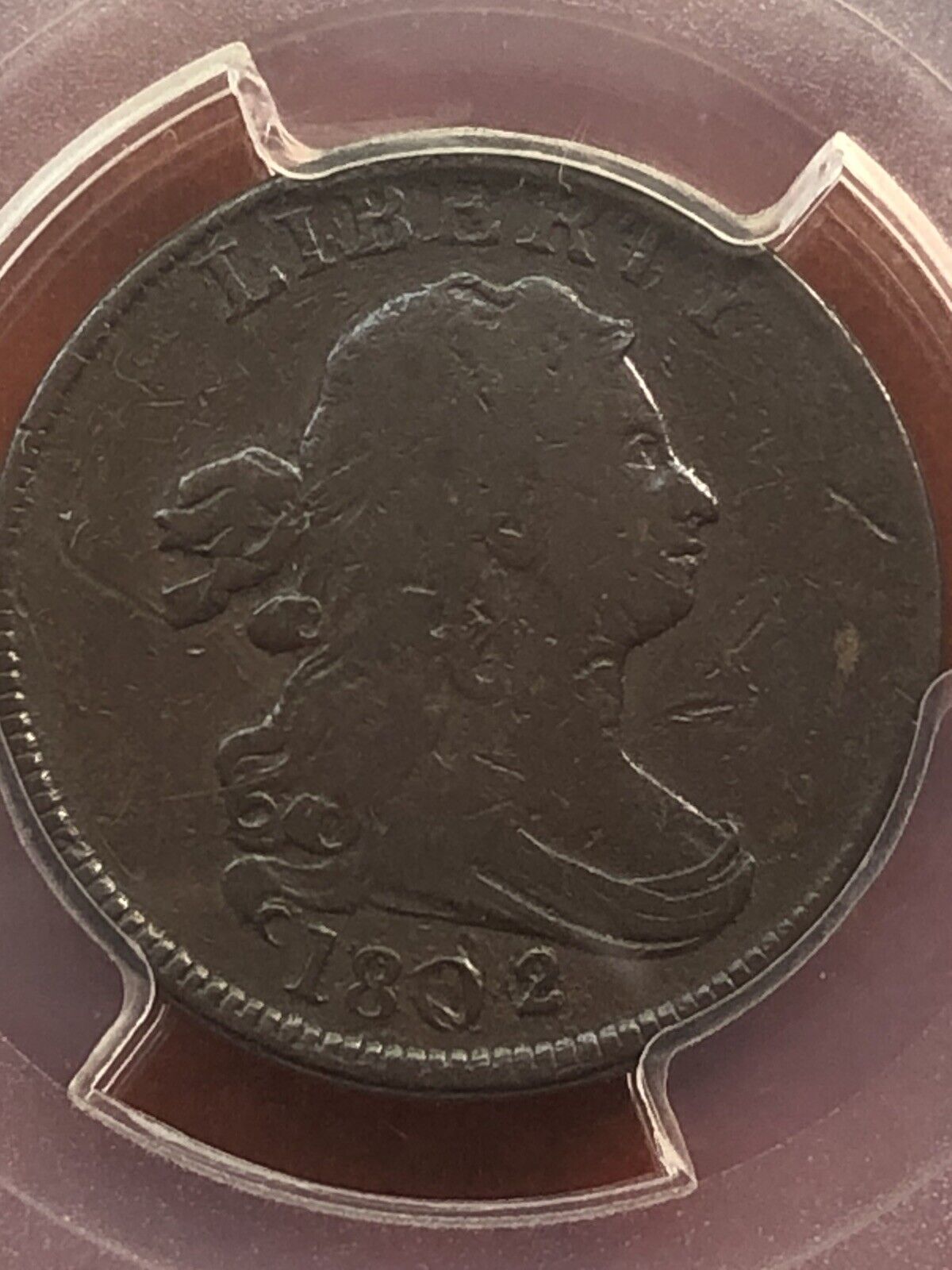 1802/0 HALF CENT PCGS F15 C-2 REVERSE OF 1802 EXTREMELY RARE IN A STRAIGHT GRADE - Fresh Stock Dated December 2025