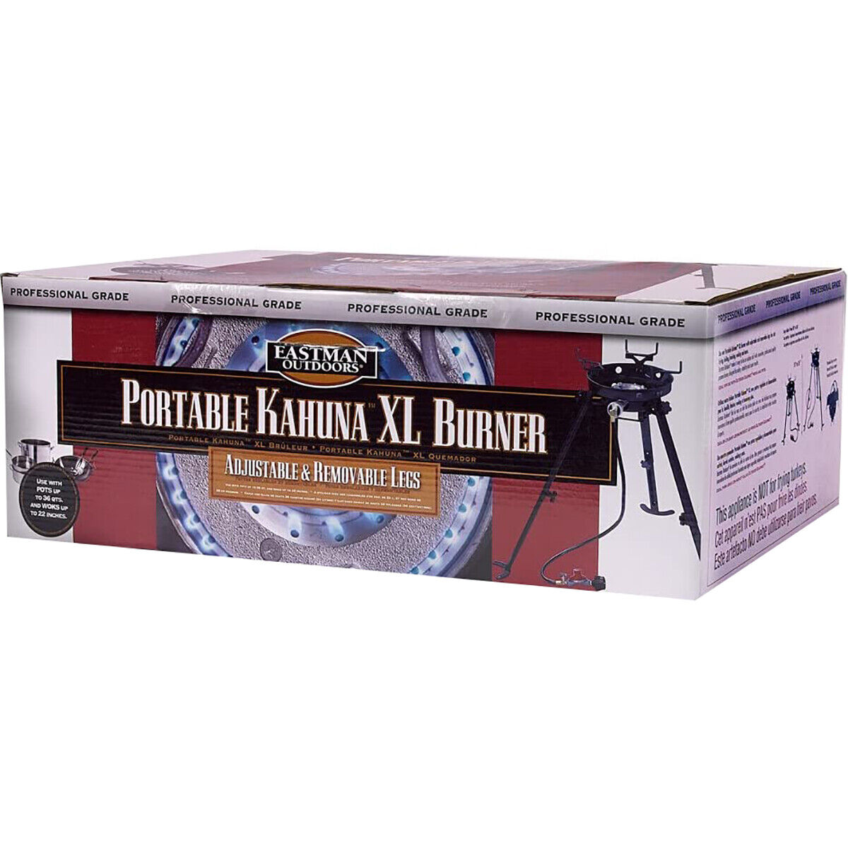 Eastman Outdoors Portable Kahuna Burner with XL Brackets - Fresh Stock Dated February 2026