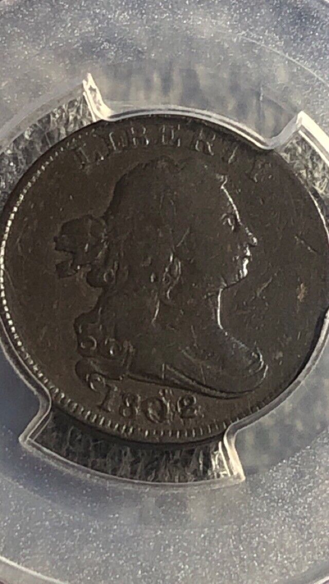 1802/0 HALF CENT PCGS F15 C-2 REVERSE OF 1802 EXTREMELY RARE IN A STRAIGHT GRADE - Fresh Stock Dated December 2025