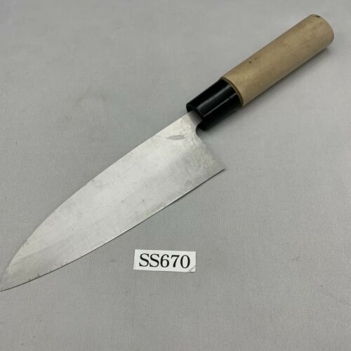 <Used> Japanese Chef's Kitchen Knife 濃州正宗 Santoku 155/290 From Japan SS670 - Fresh Stock Dated January 2026