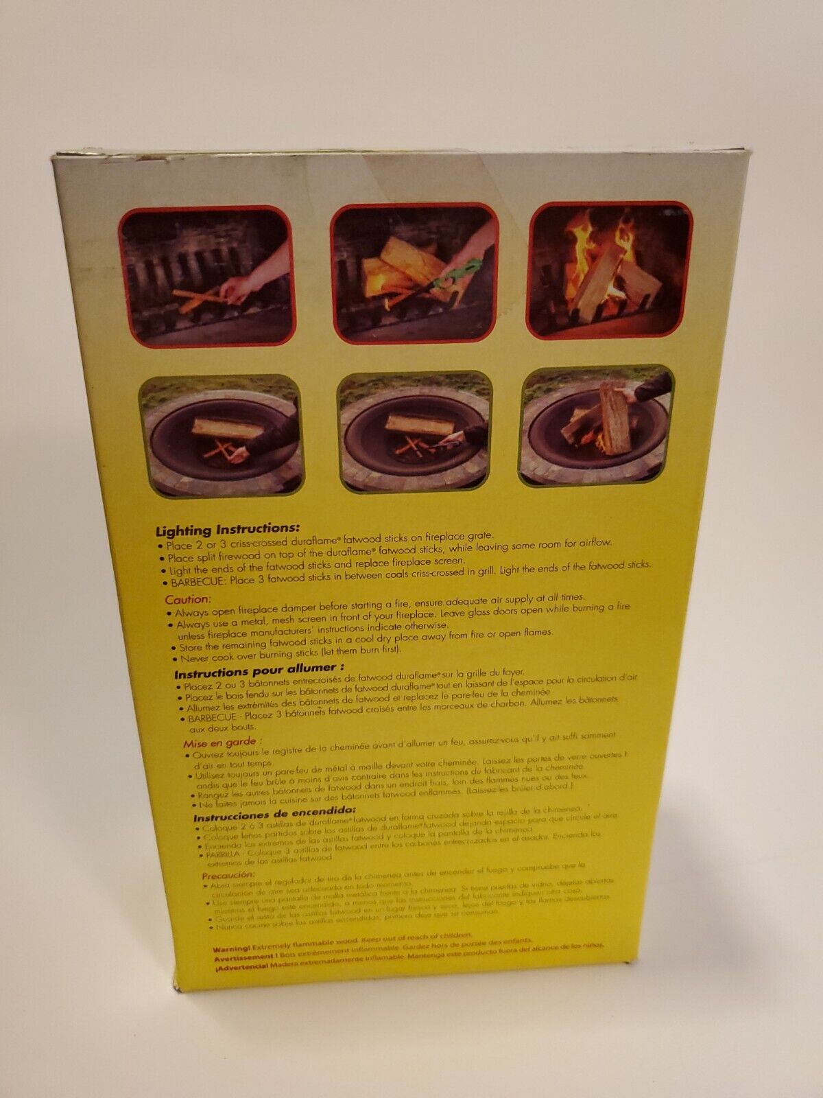 DURAFLAME Fatwood Natural Wood No Additives Firelighter Firestarter Fast Lightin - Fresh Stock Dated January 2026