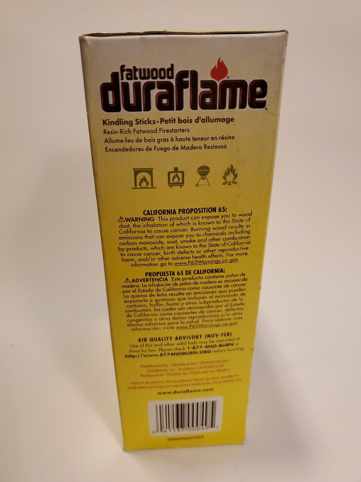 DURAFLAME Fatwood Natural Wood No Additives Firelighter Firestarter Fast Lightin - Fresh Stock Dated January 2026