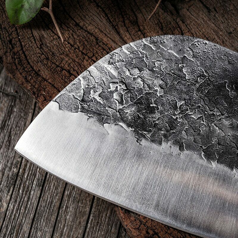 Butcher Cleaver Forged Steel Knife Serbian Chef Knife Kitchen Chopping Knife - Fresh Stock Dated January 2026