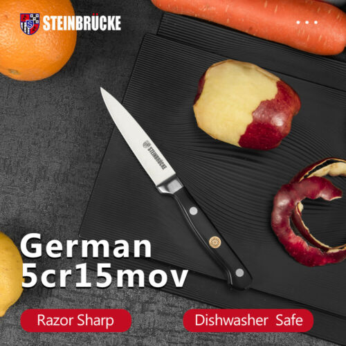 4 inch Paring Knife Fruit Knife Peeling Knife German Steel Sharp Kitchen Knife - Fresh Stock Dated January 2026