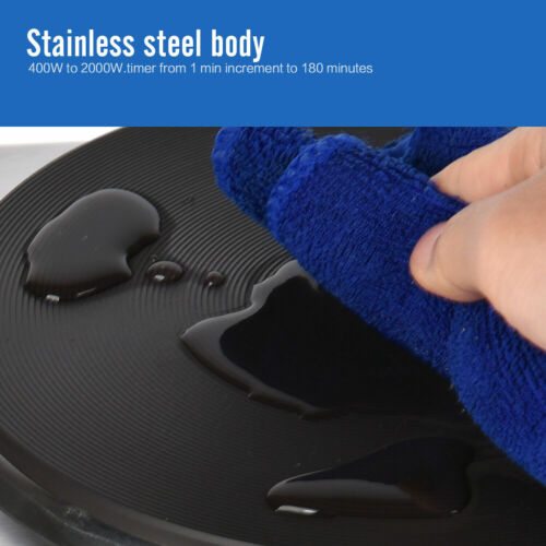 Electric Double Burner Hot Plate Portable Cooking Stove Cast Heater Kitchen - Fresh Stock Dated February 2026