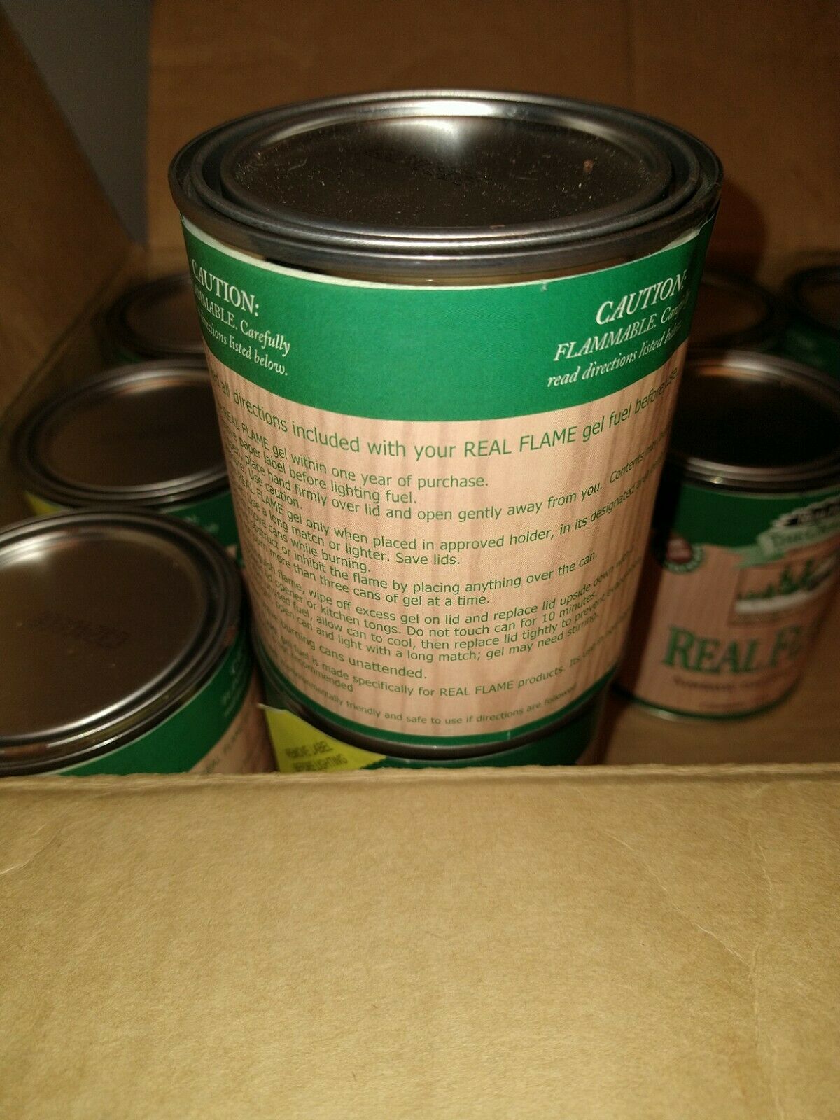 Real Flame 2101 Gel Fuel - 22 Pack - Fresh Stock Dated January 2026