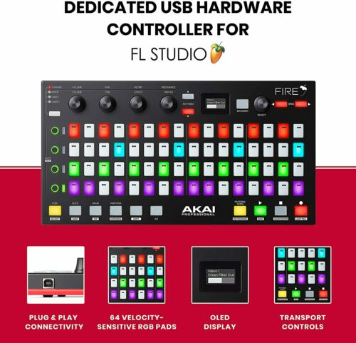 AKAI Professional Fire (Controller Only) – USB MIDI Controller for FL Studio - Fresh Stock Dated December 2025
