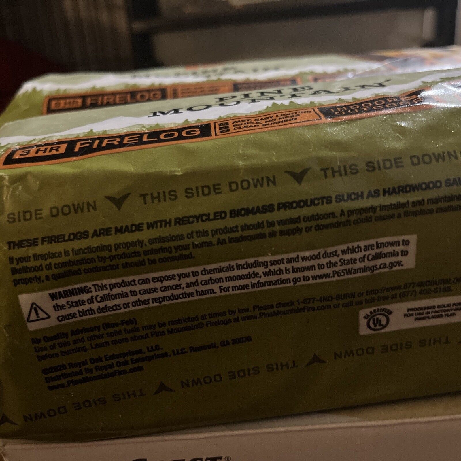 NEW X2 Pine Mountain 3-Hour Clean Burn Fire Logs Indoor/Outdoor - Easy Start - Fresh Stock Dated January 2026