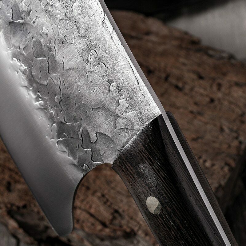 Butcher Cleaver Forged Steel Knife Serbian Chef Knife Kitchen Chopping Knife - Fresh Stock Dated January 2026