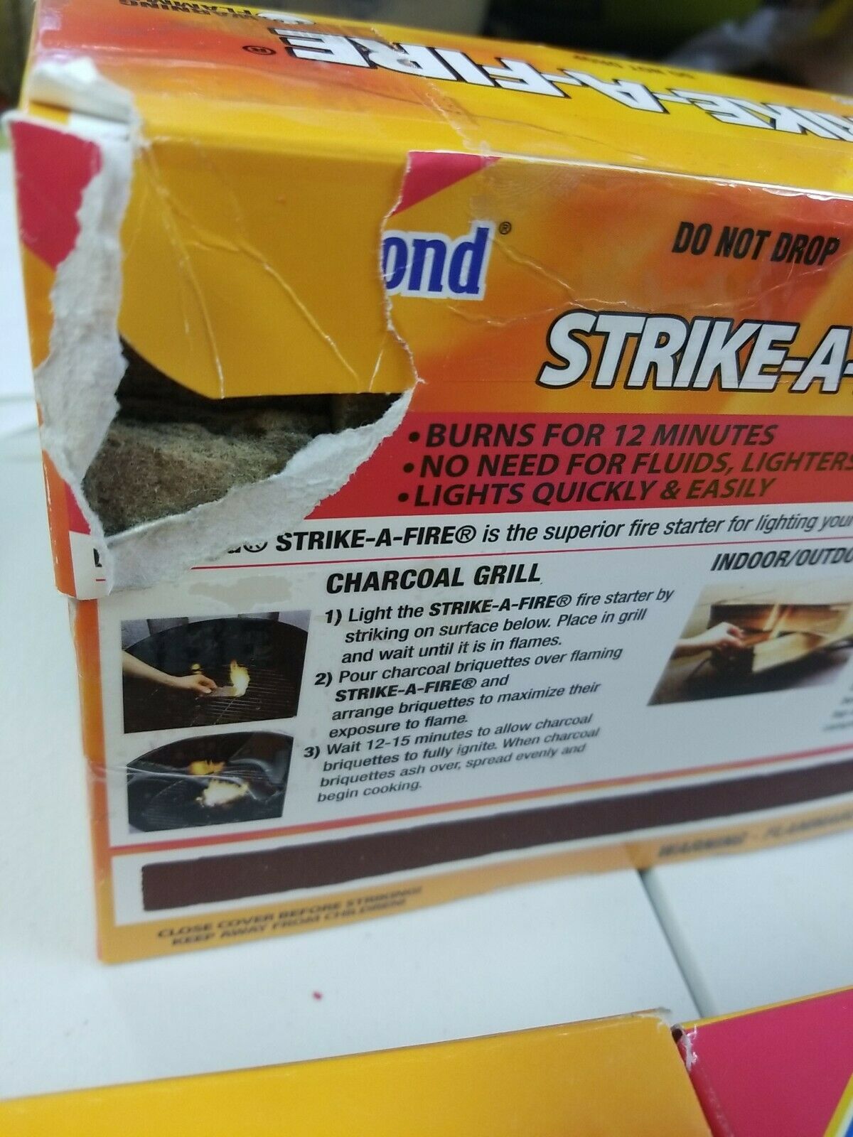 Diamond Strike A Fire Flame Starters Strike on Box Lot of 3 boxes !!! - Fresh Stock Dated December 2025