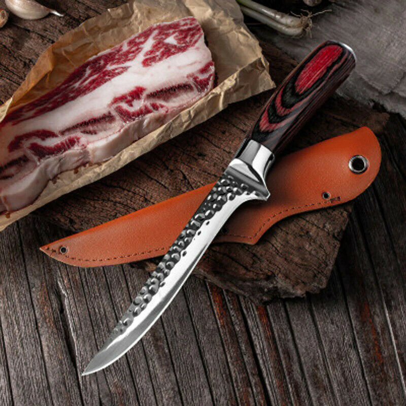 Hammer Forged Boning knife Meat Cleaver Chef cooking Sharp Kitchen knives tool - Fresh Stock Dated January 2026