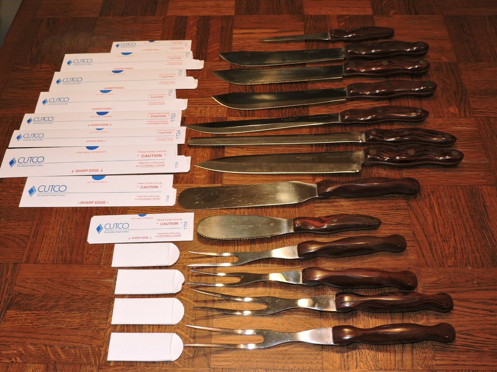 YOU CHOOSE VTG Cutco Utensil Replacement Brown Handle 21 22 23 24 25 28 1068 26 - Fresh Stock Dated January 2026