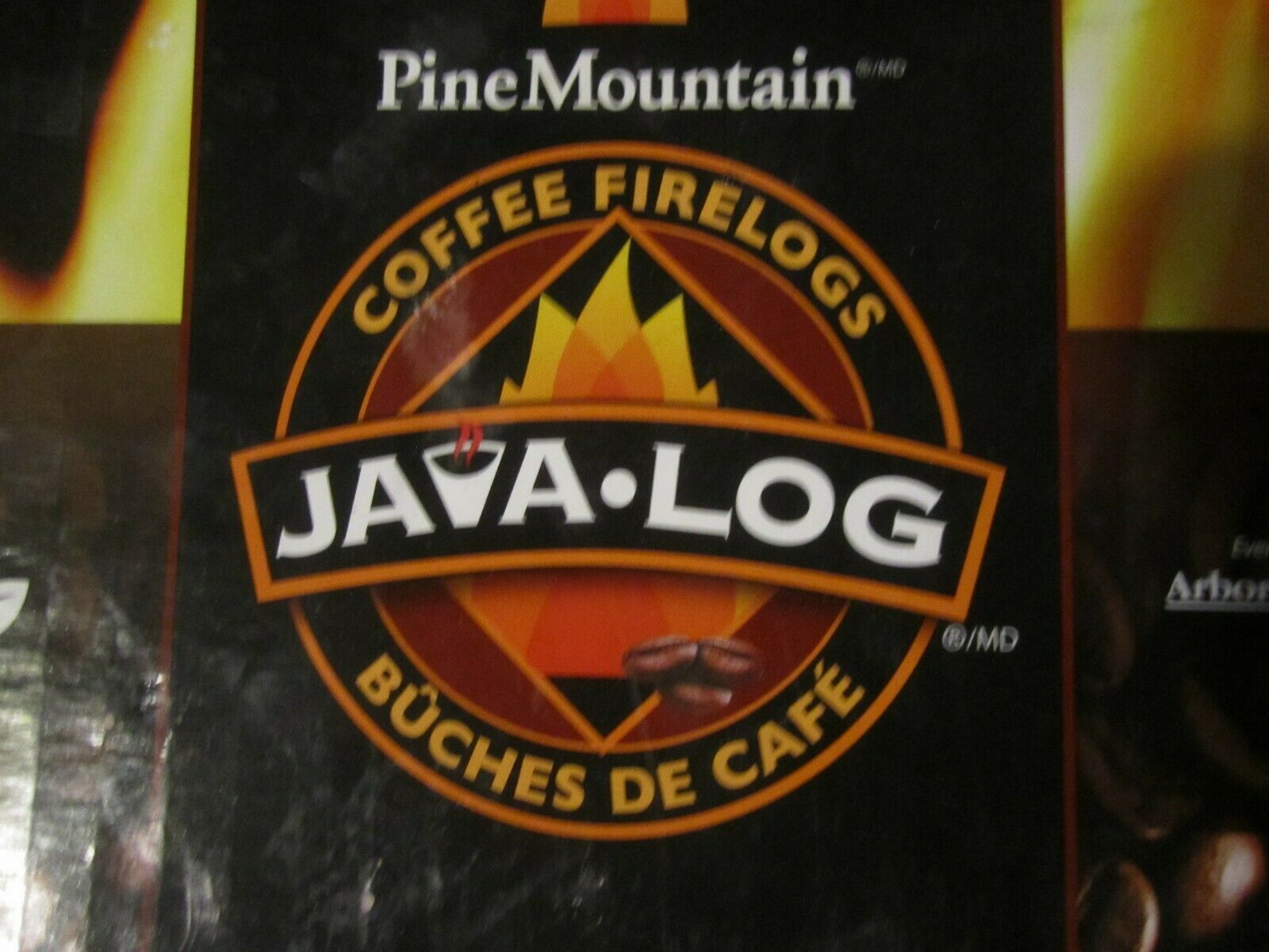1 case =4 Firelogs Pine Mountain Java-Log Recycled Coffee Grounds 2 Hr Burn Time - Fresh Stock Dated January 2026