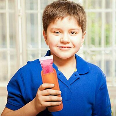 12 Pack Ice Pop Sleeves Popsicle Holders Bags Freeze Holders, Neoprene Fabric, - Fresh Stock Dated February 2026