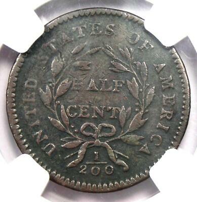 1794 Liberty Cap Flowing Hair Half Cent 1/2C Coin (C-3A R5 Variety) - NGC VF20 - Fresh Stock Dated December 2025