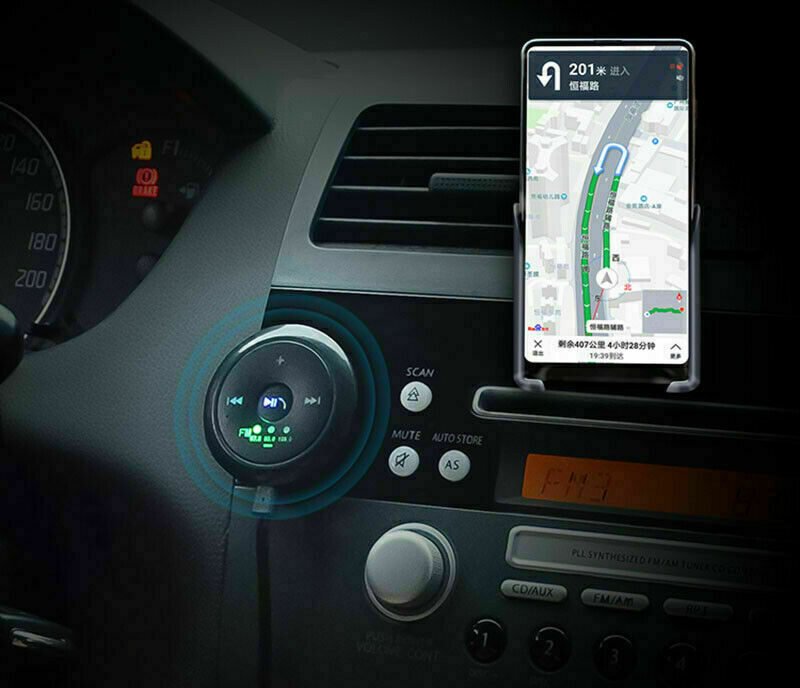 In-Car AUX Wireless Bluetooth 5.0 FM Hands-free Adapter Receiver & Transmitter - Fresh Stock Dated January 2026