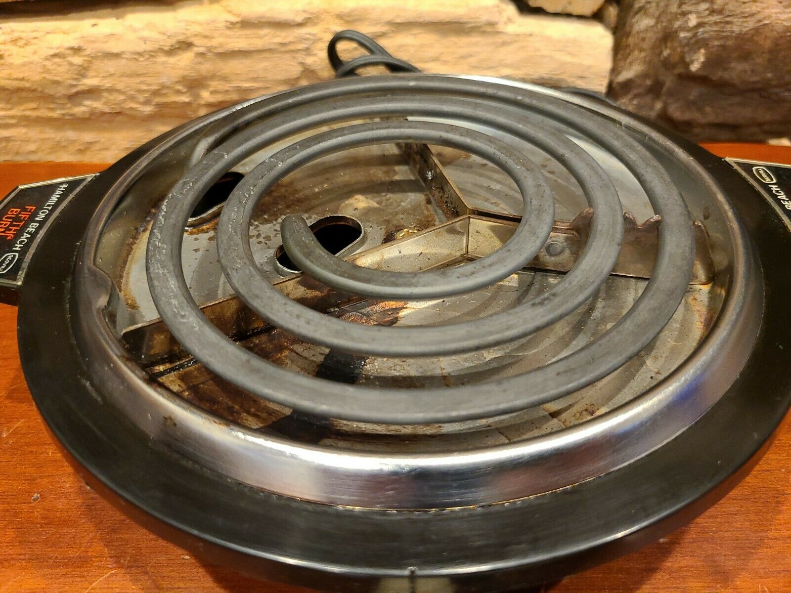 Hamilton Beach Fifth Burner Portable Hot Plate Model 812-3 USA Works Great! 8.5