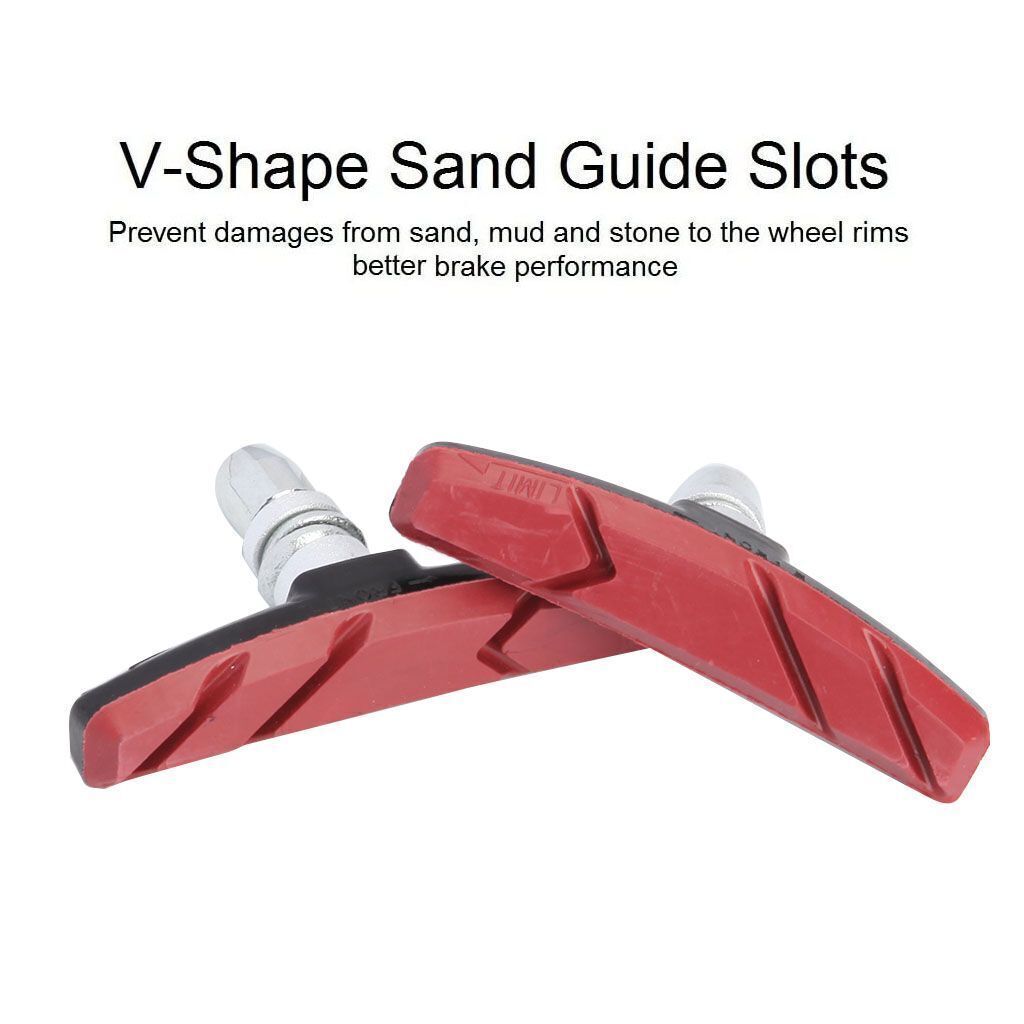 2/4pcs Mountain Bike BMX V Brake Blocks Bicycle Break Pad Shoes 3 Color Optional - Fresh Stock Dated December 2025