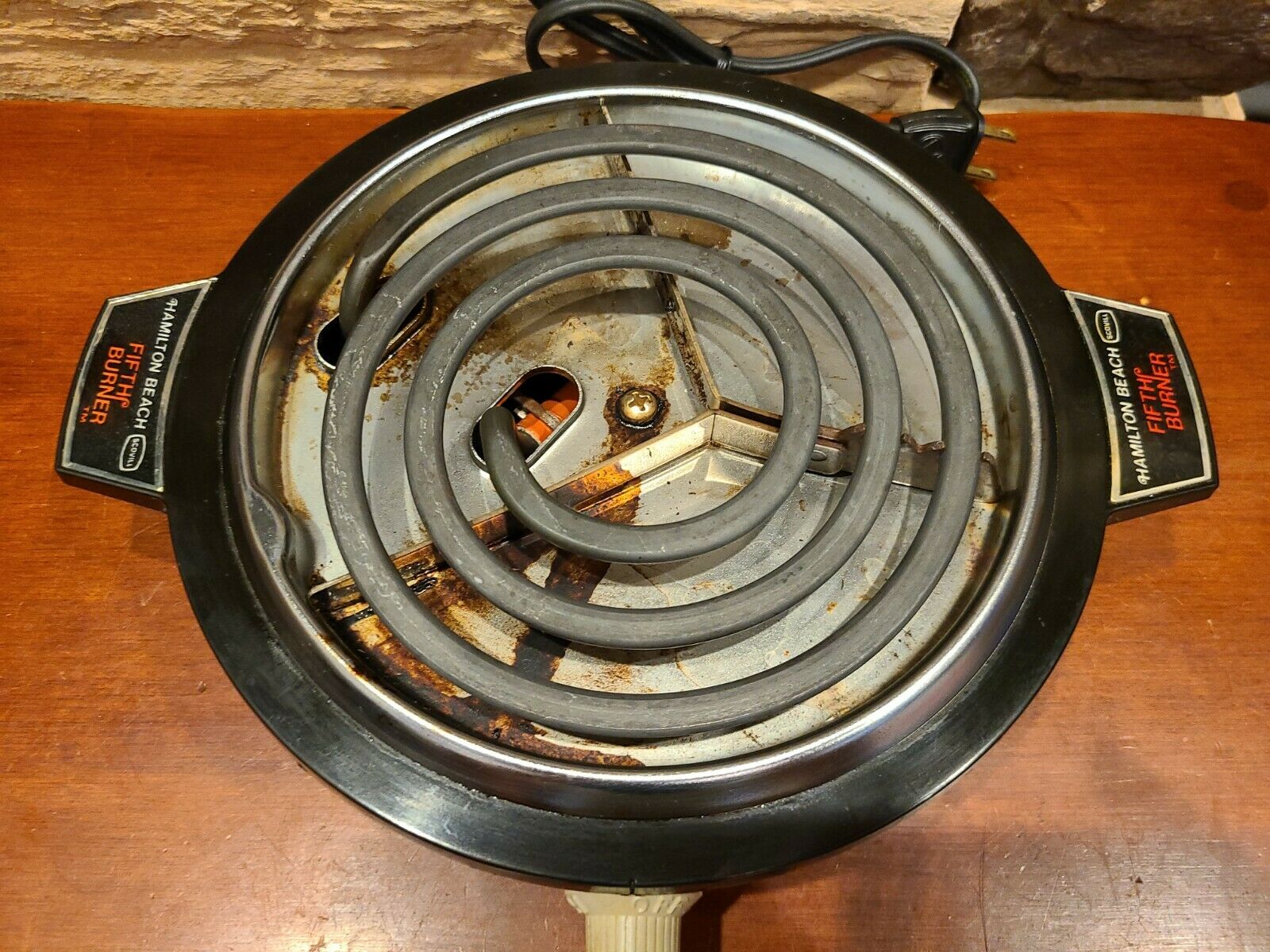 Hamilton Beach Fifth Burner Portable Hot Plate Model 812-3 USA Works Great! 8.5