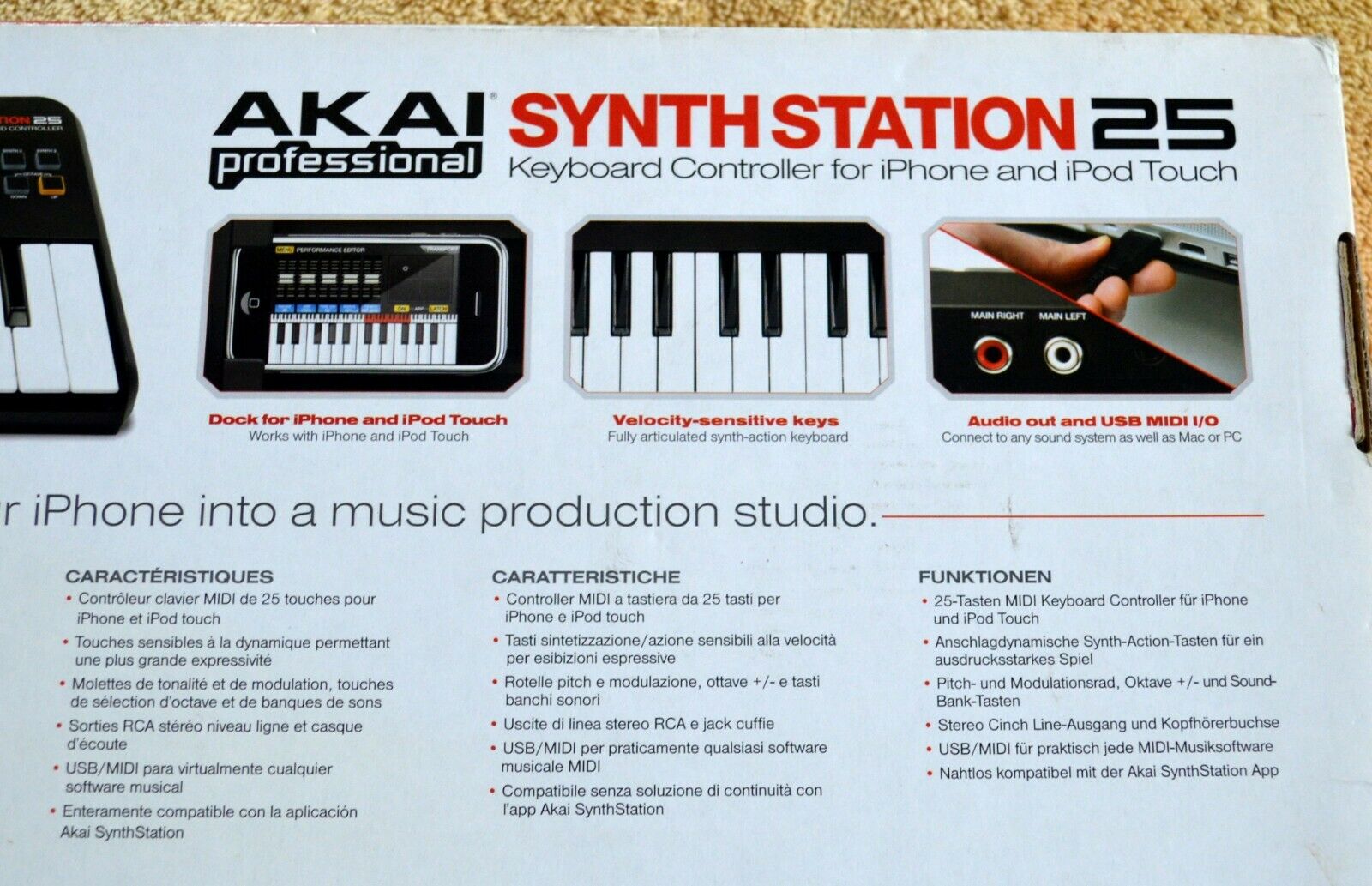 NEW AKAI PROFESSIONAL SYNTH STATION 25 KEYBOARD CONTROLLER PORTABLE NEW IN BOX - Fresh Stock Dated December 2025