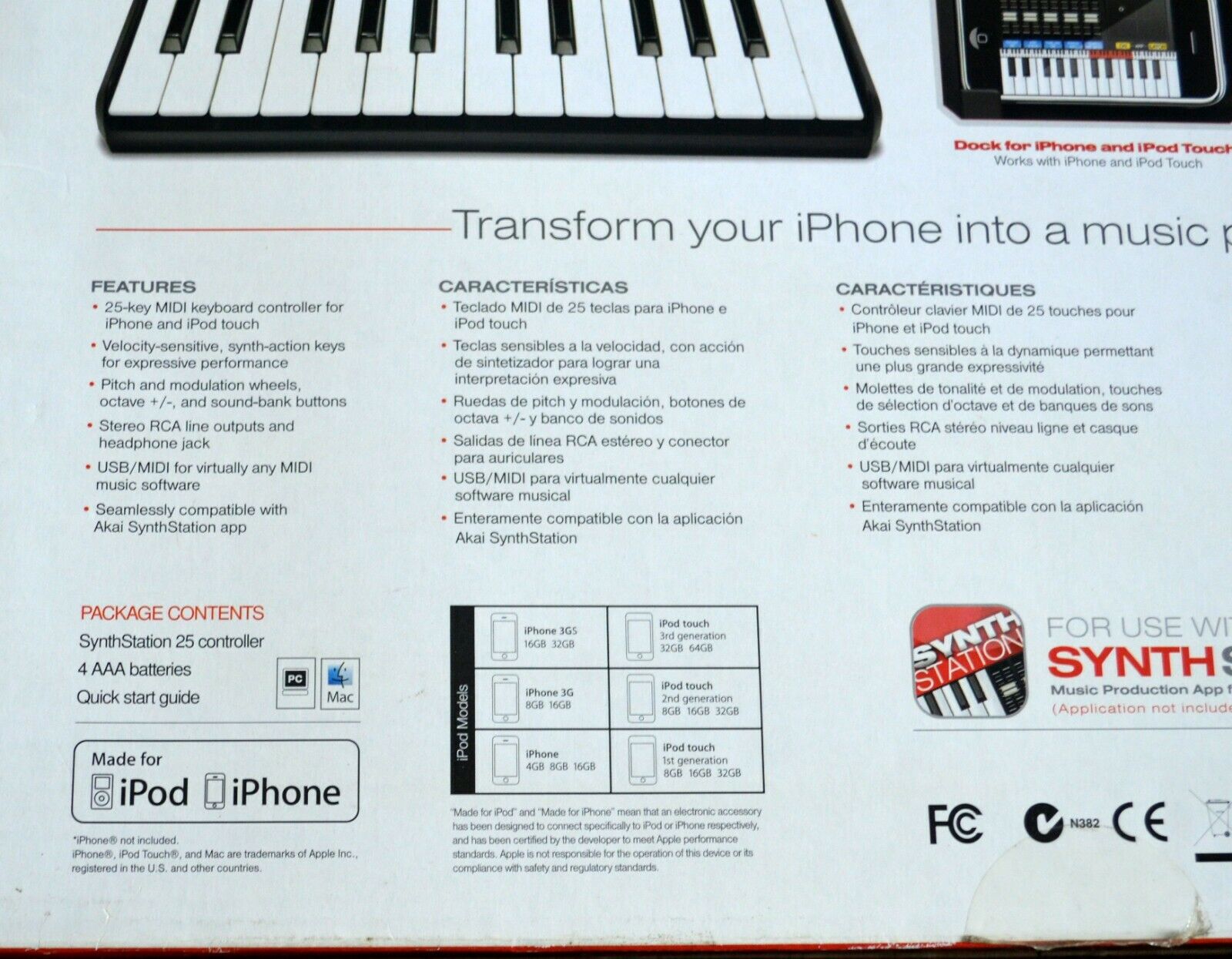 NEW AKAI PROFESSIONAL SYNTH STATION 25 KEYBOARD CONTROLLER PORTABLE NEW IN BOX - Fresh Stock Dated December 2025