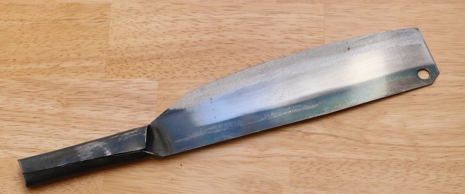 Crude - Asian Nakiri Kitchen Chef Knife, Carbon Steel, Super Thin, Sharp & Light - Fresh Stock Dated January 2026