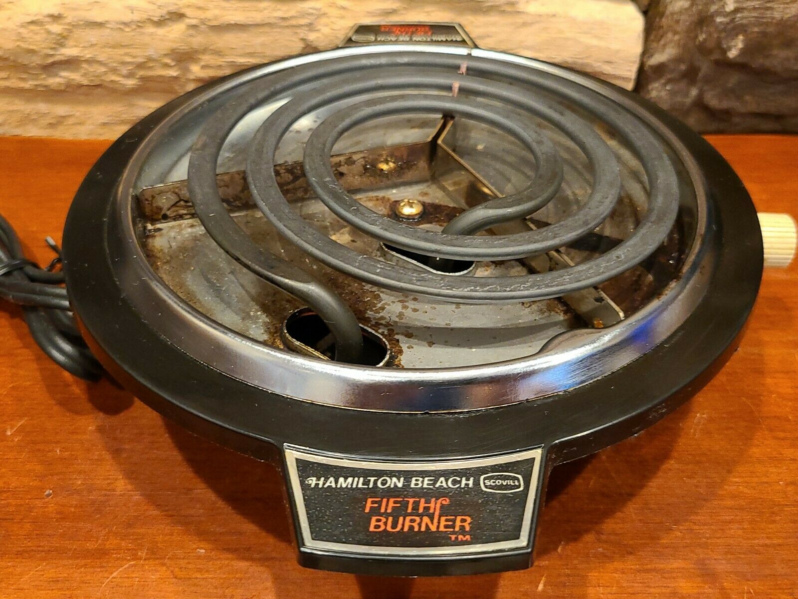 Hamilton Beach Fifth Burner Portable Hot Plate Model 812-3 USA Works Great! 8.5