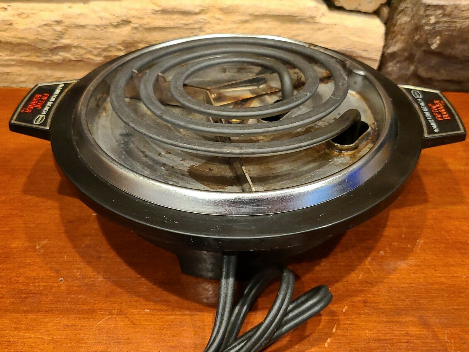 Hamilton Beach Fifth Burner Portable Hot Plate Model 812-3 USA Works Great! 8.5