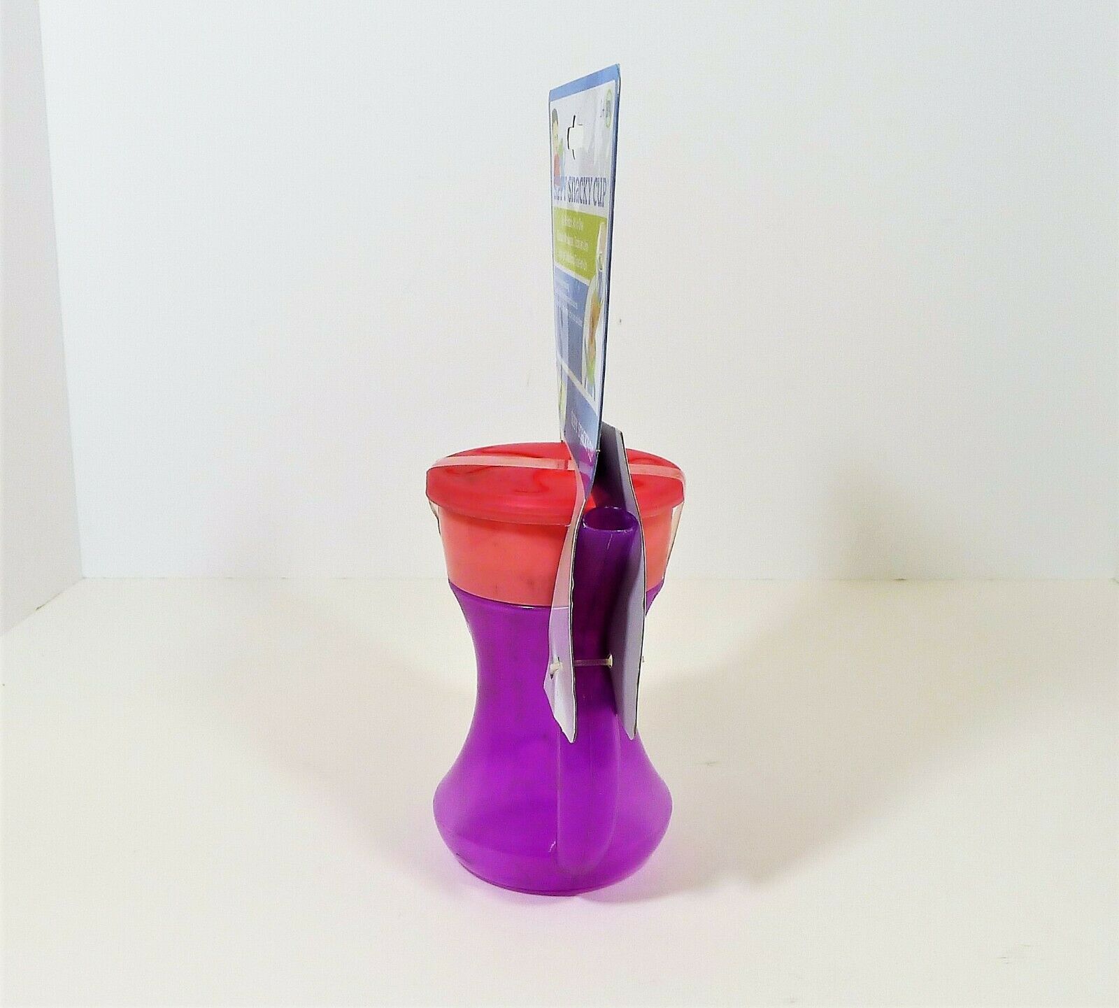 Set of 4 Evri Purple and Pink Sippy Snacky Cup Built in Straw with Handles -NEW - Fresh Stock Dated December 2025