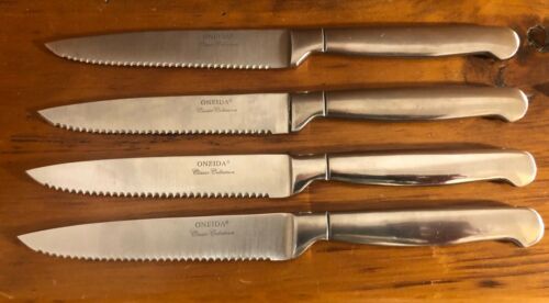 Lot Set Of 8 Oneida Classic Collection Steak Knive 9 inch 5 1/2” Blade - Fresh Stock Dated January 2026
