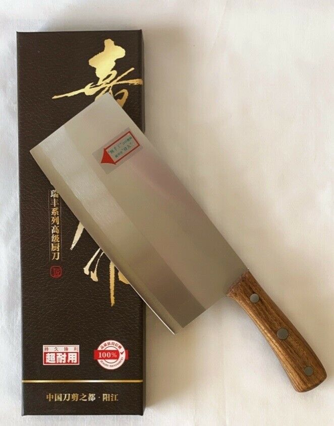 Stainless Steel Chinese Knife Cleaver Slice Meat Vegetable 8