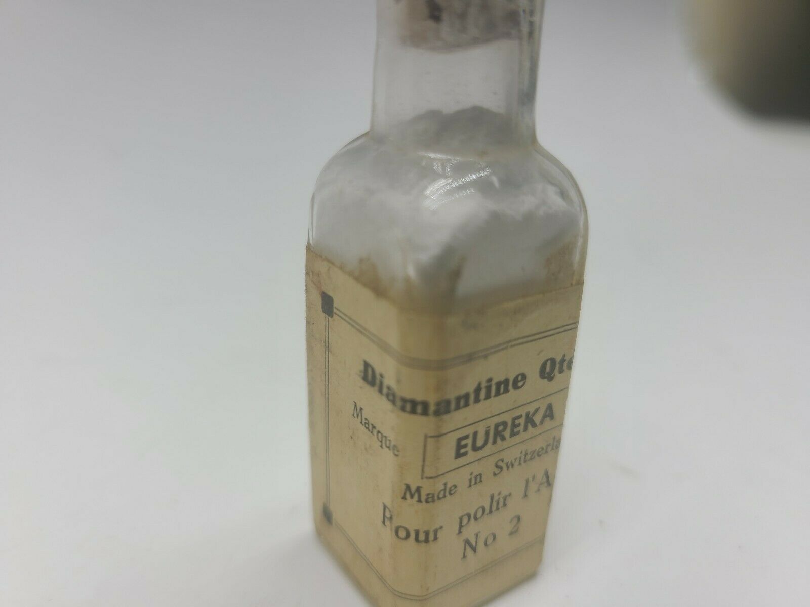 Vintage Bottle of Eureka Diamantine #2 Polish Powder Swiss Watch Repair Tool - Fresh Stock Dated December 2025
