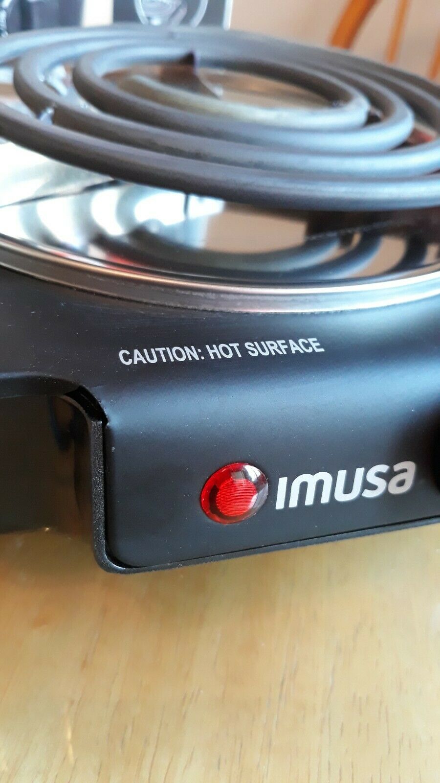 Imusa GAU-80305 1100 Watts Electric Single Burner - Black. TESTED. - Fresh Stock Dated February 2026