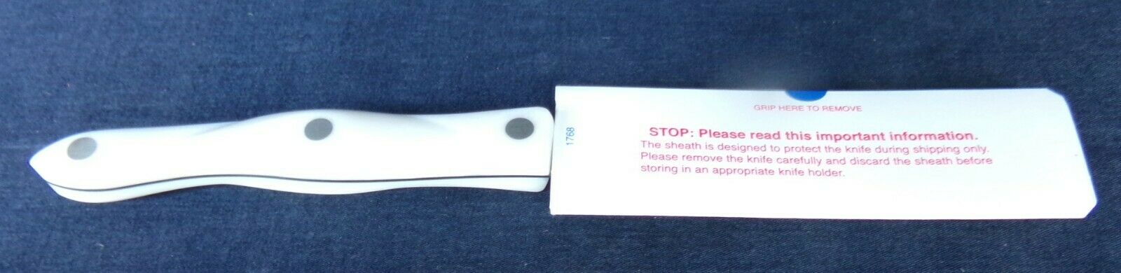 Cutco 1768 Spatula Spreader w Serrated Blade & White Pearl Handle > Personalized - Fresh Stock Dated January 2026